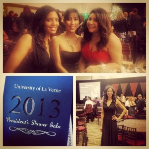 Enjoying a night with friends to raise money for scholarships for University of LaVerne